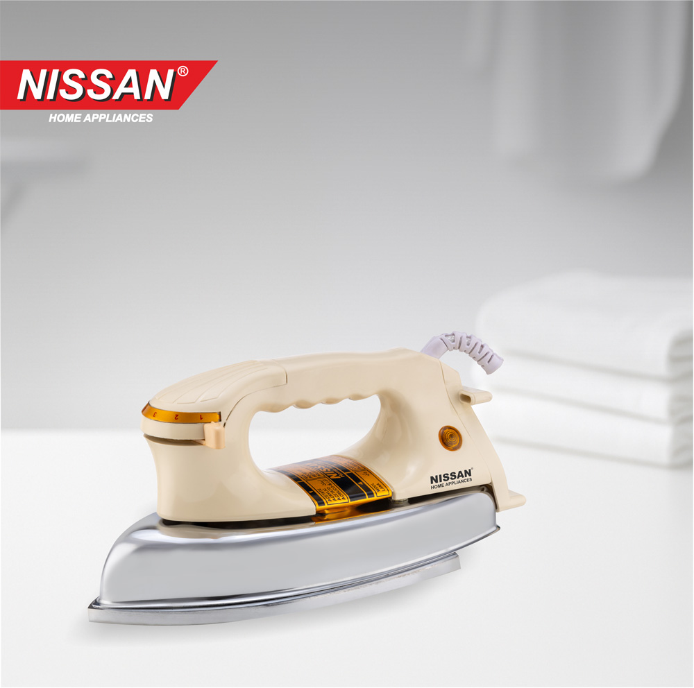 Regular Plancha Steel Plate Heavy Weight Dry Iron 1200W (Cream)
