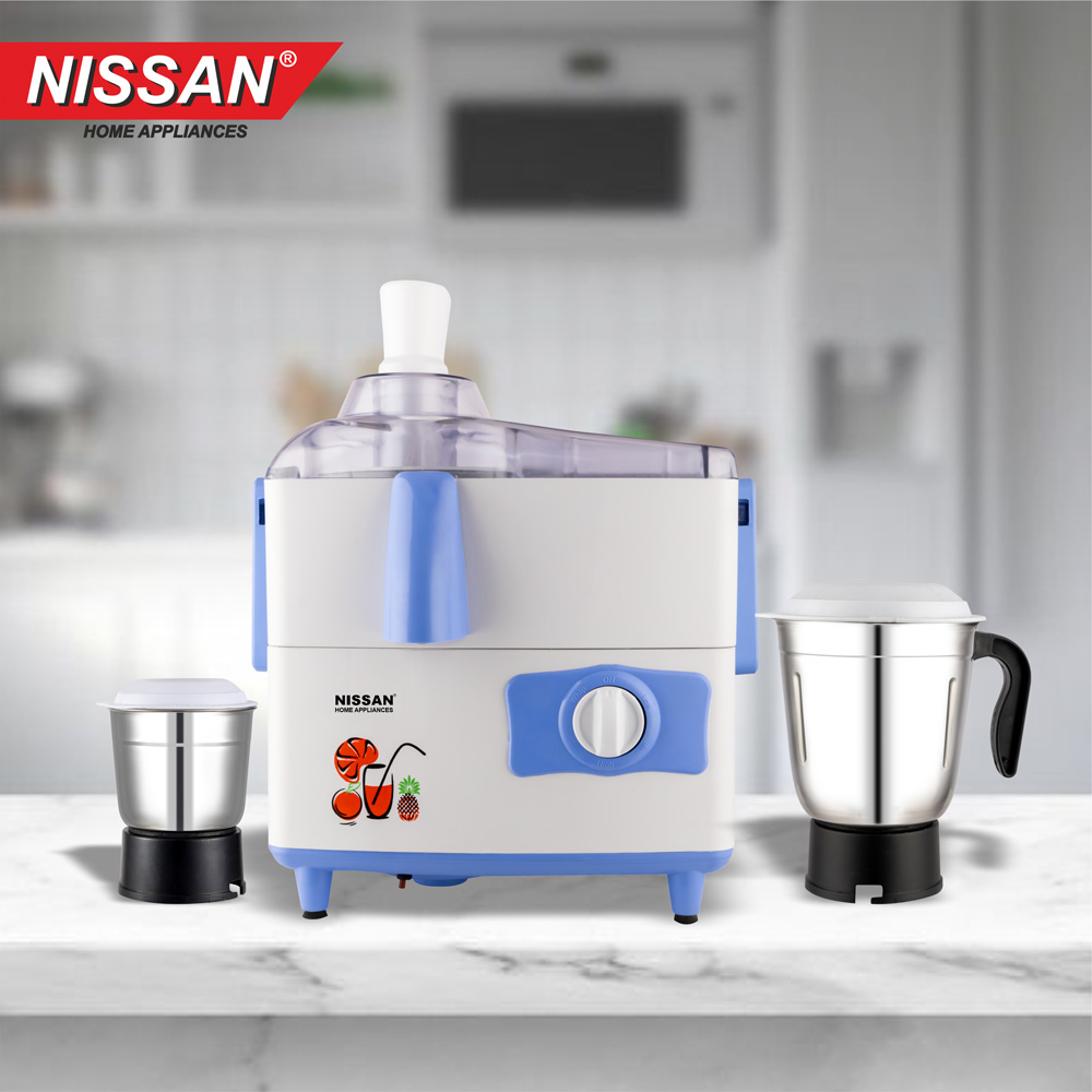 Mark 1 600W Juicer Mixer Grinder (Blue)