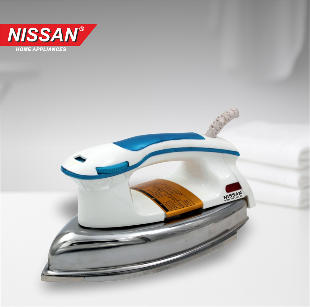 White Plancha Steel Plate Heavy Weight Dry Iron 1200W (White)